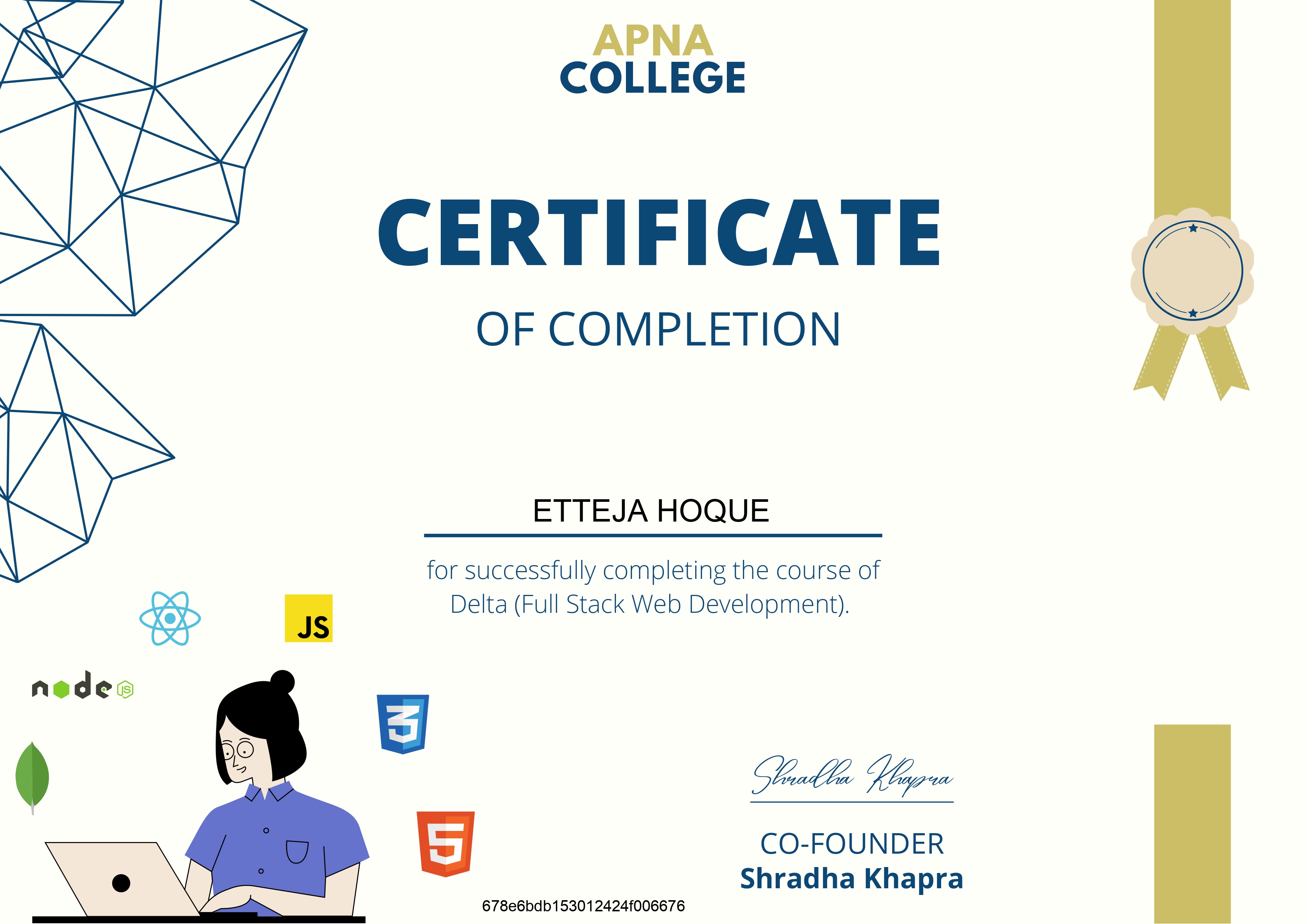 Certificate 1